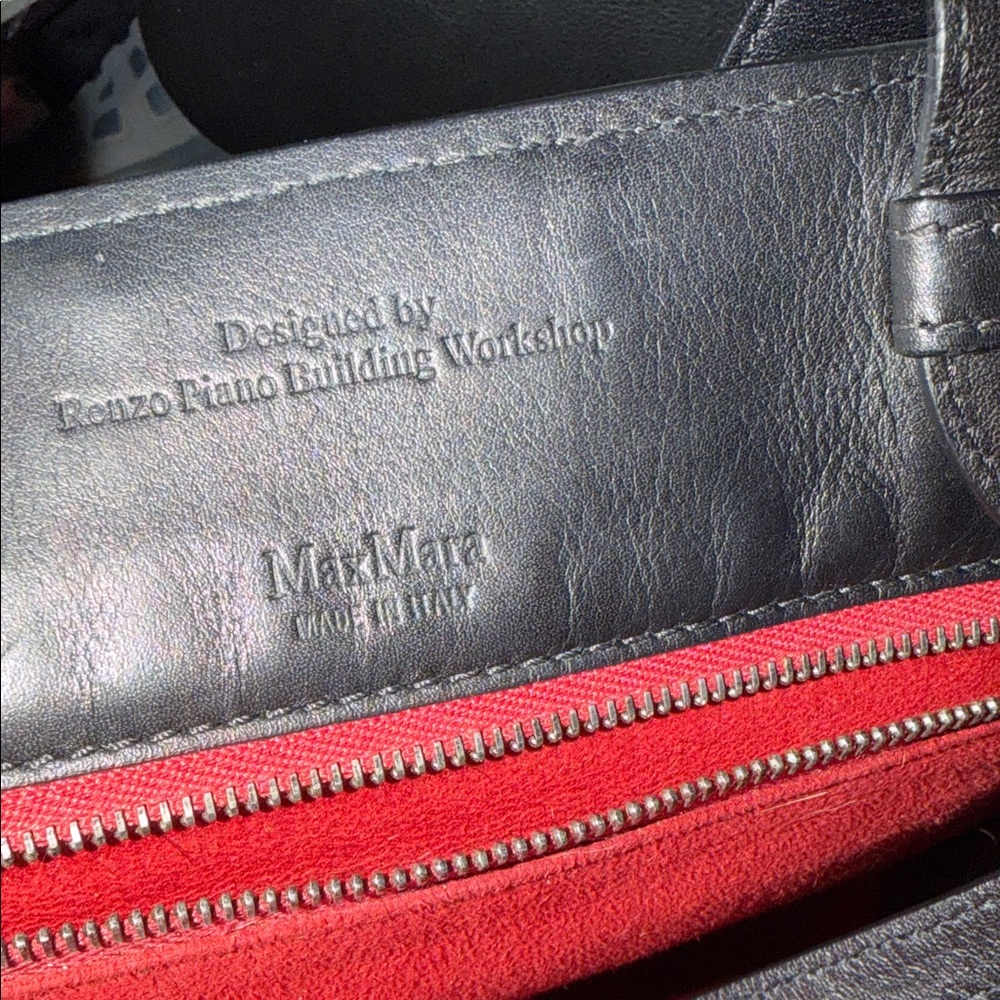 Max Mara Black Leather Tote Bag - Picture 10 of 10